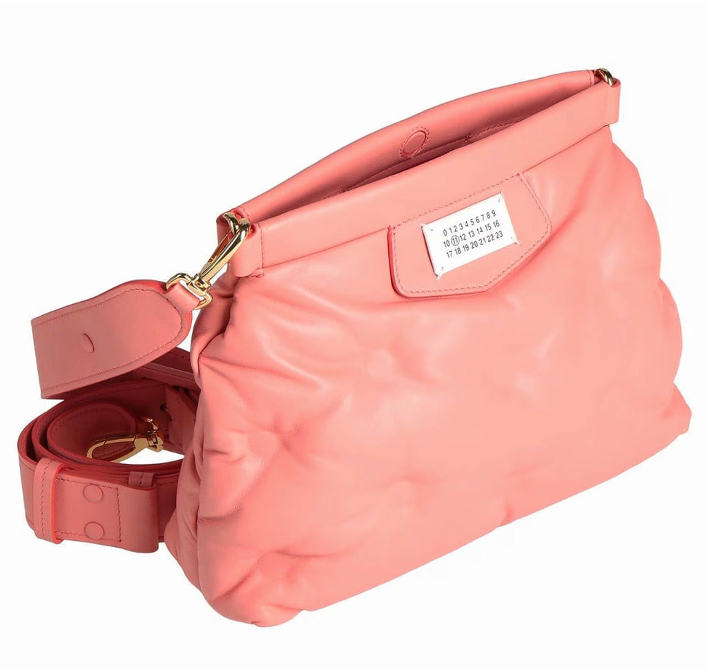 Maison Margiela Maison Margiela Leather Crossbody Bag Pink Roze