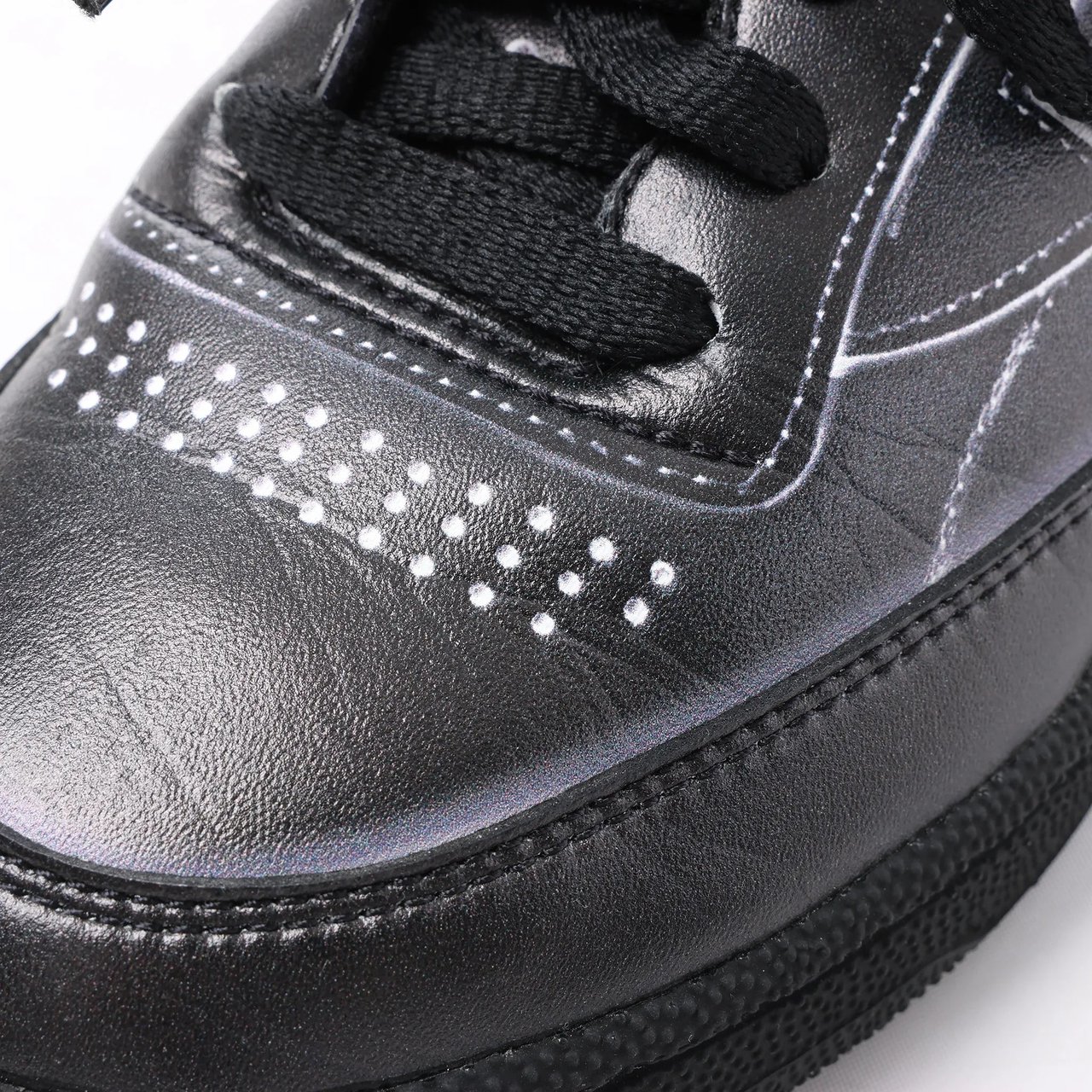 Maison Margiela x Reebok Club C Leather Sneakers in Black H02361, Size 36 EU Zwart
