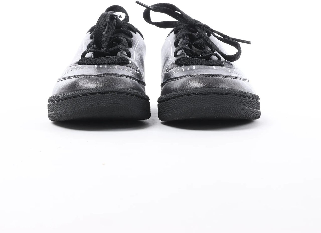 Maison Margiela x Reebok Club C Leather Sneakers in Black H02361, Size 36 EU Zwart