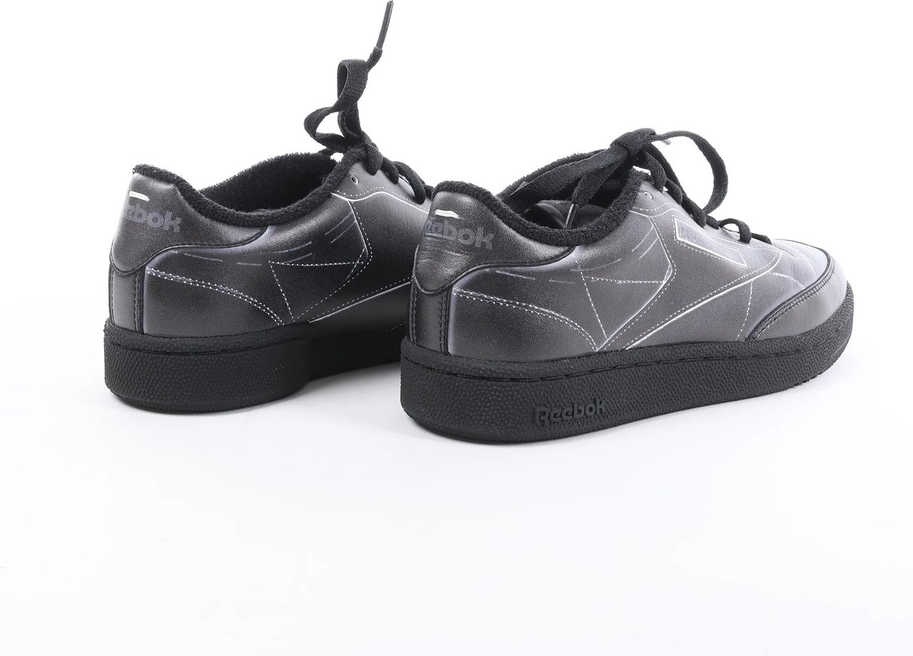 Maison Margiela x Reebok Club C Leather Sneakers in Black H02361, Size 36 EU Zwart