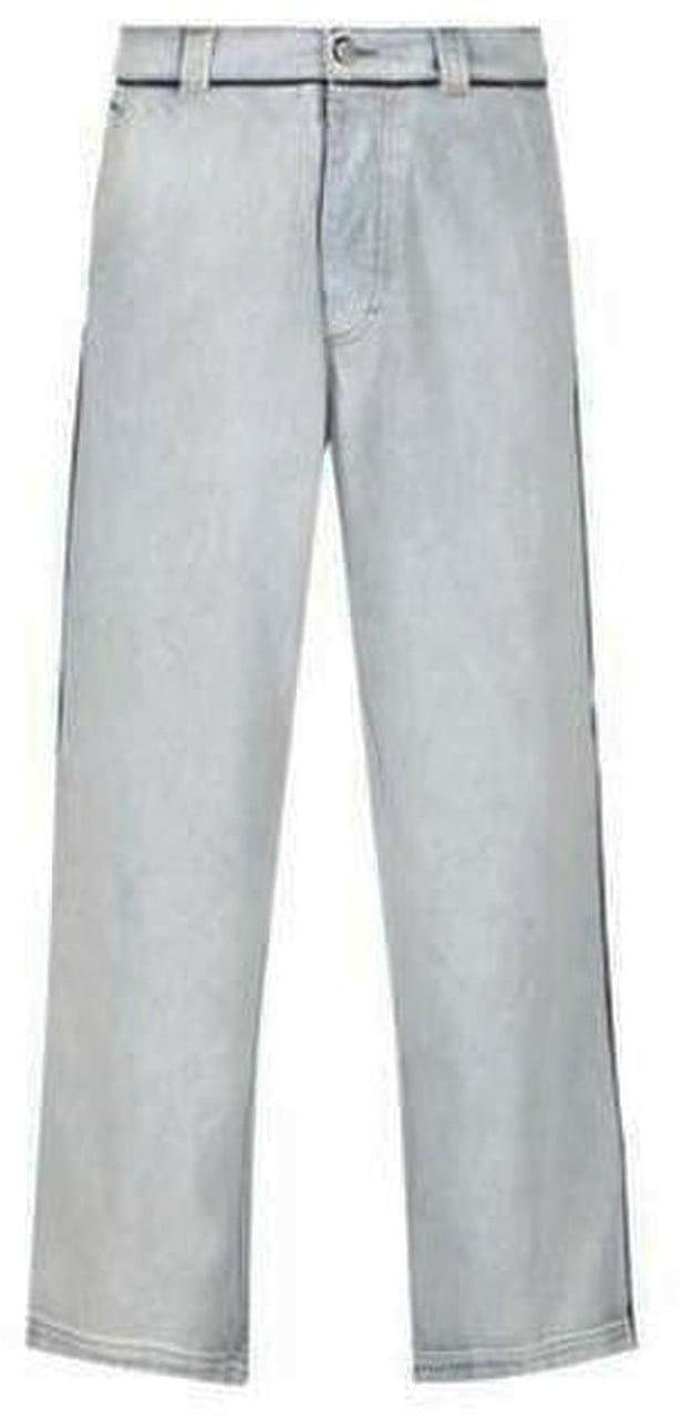 Maison Margiela Maison Margiela Wide Leg Denim Jeans Blauw