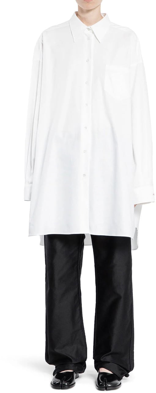 Maison Margiela Maison Margiela Cotton Long Shirt Wit