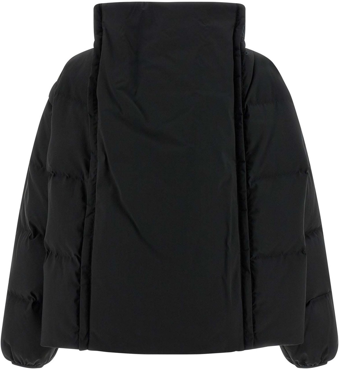 Maison Margiela MM6 Maison Margiela Black Polyester Full-Length Jacket Zwart