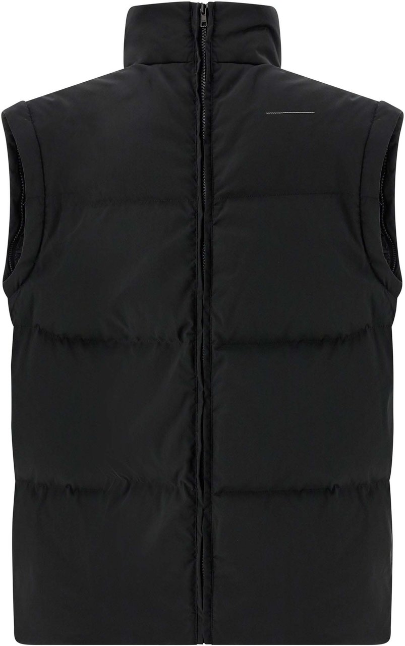 Maison Margiela MM6 Maison Margiela Black Polyester Full-Length Jacket Zwart