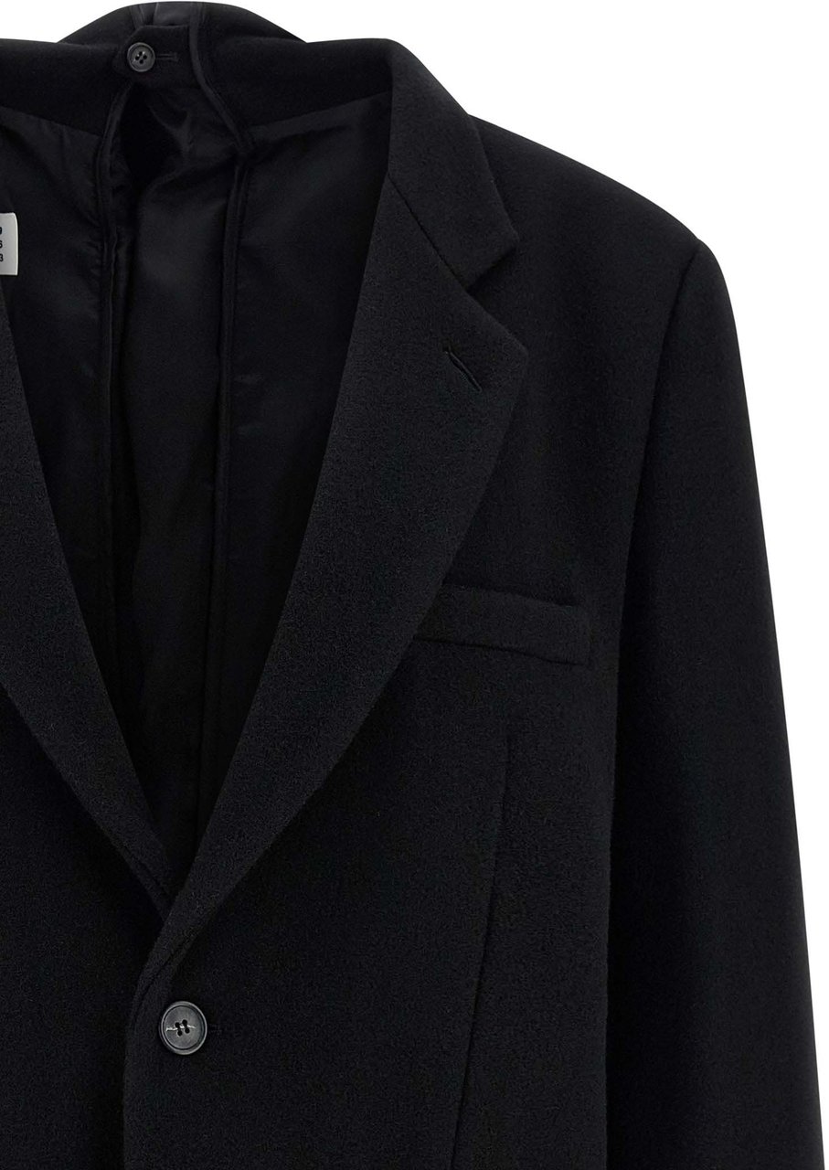 Maison Margiela MM6 Maison Margiela Black Virgin Wool Blazer Zwart