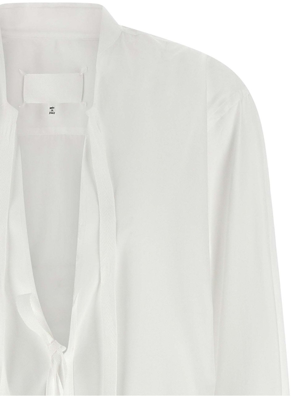 Maison Margiela White Cotton Blouse Wit
