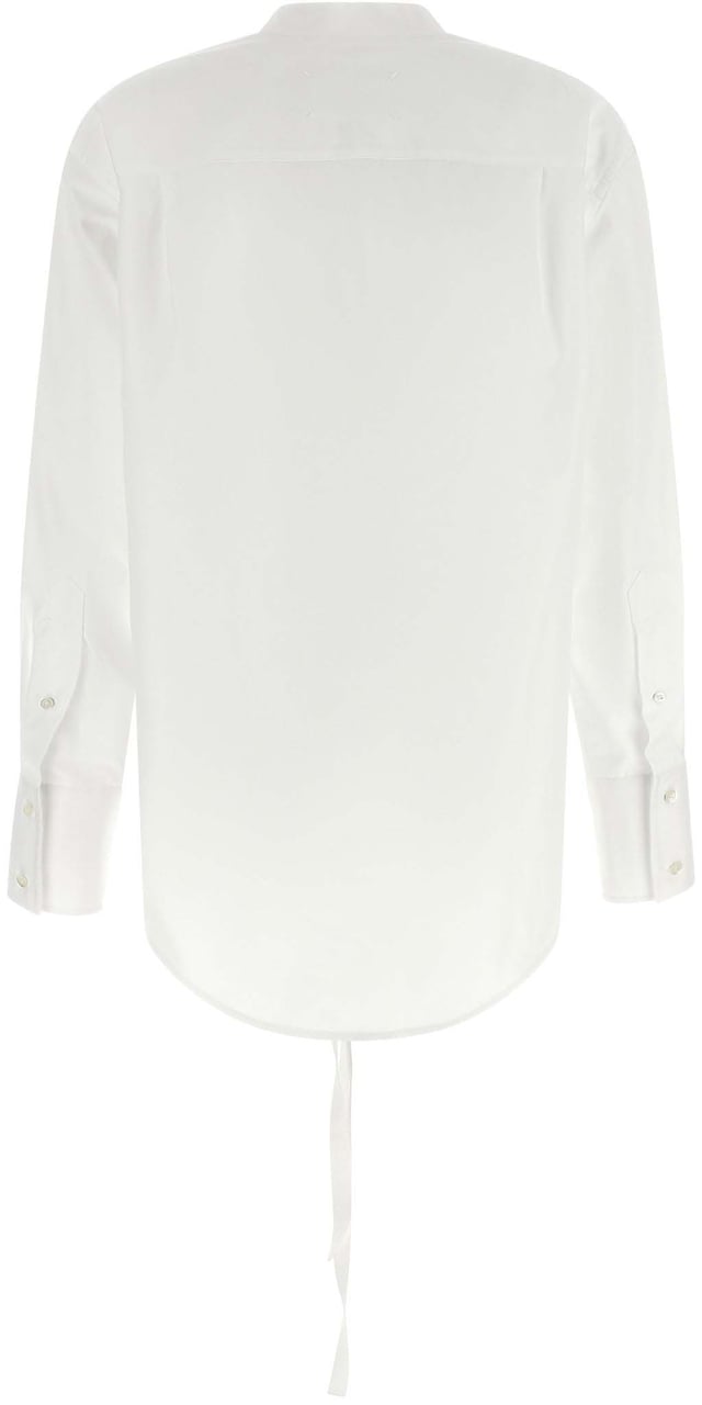 Maison Margiela White Cotton Blouse Wit