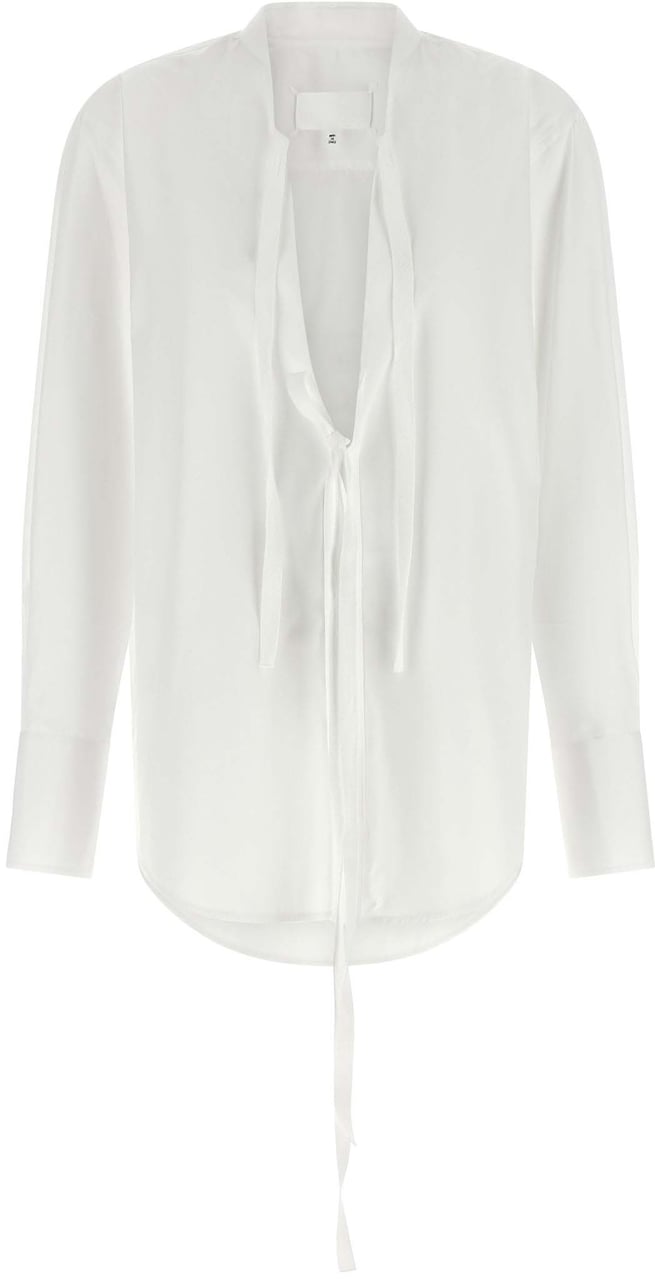 Maison Margiela White Cotton Blouse Wit