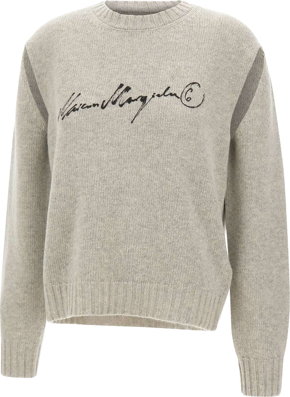 Maison Margiela Sweaters Grey Lichtgrijs