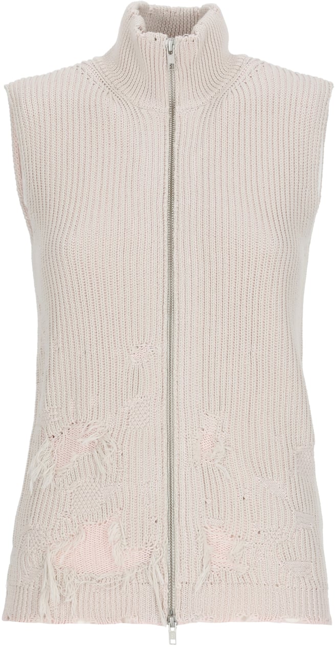 Maison Margiela Sweaters Light Grey-Rose Roze