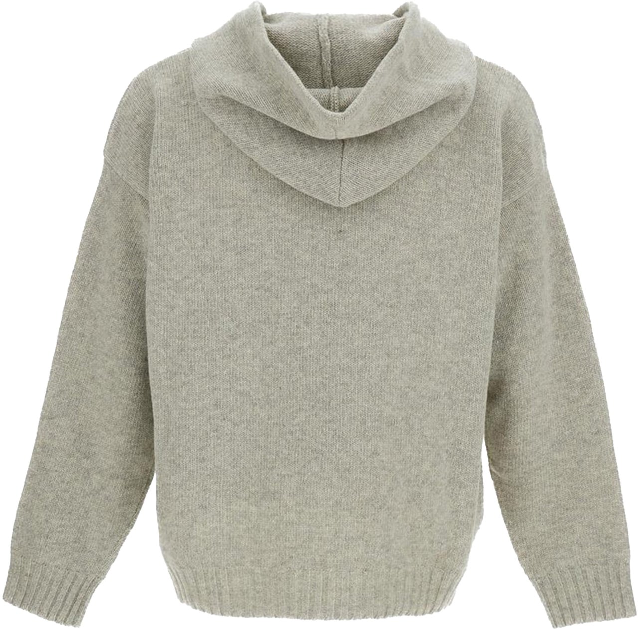 Maison Margiela Sweaters Grey Melange-Black Print Lichtgrijs