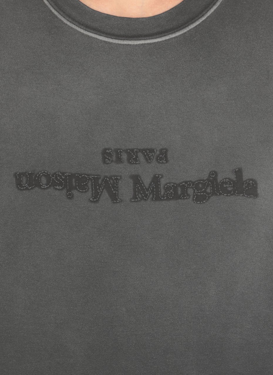 Maison Margiela T-Shirts And Polos Grey Donkergrijs