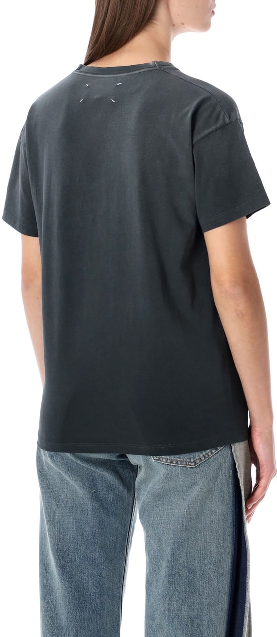 Maison Margiela T-Shirt Washed Black Donkergrijs