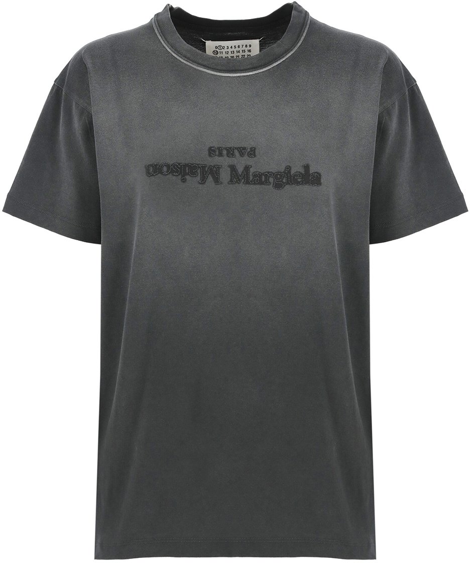 Maison Margiela T-Shirts And Polos Grey Donkergrijs