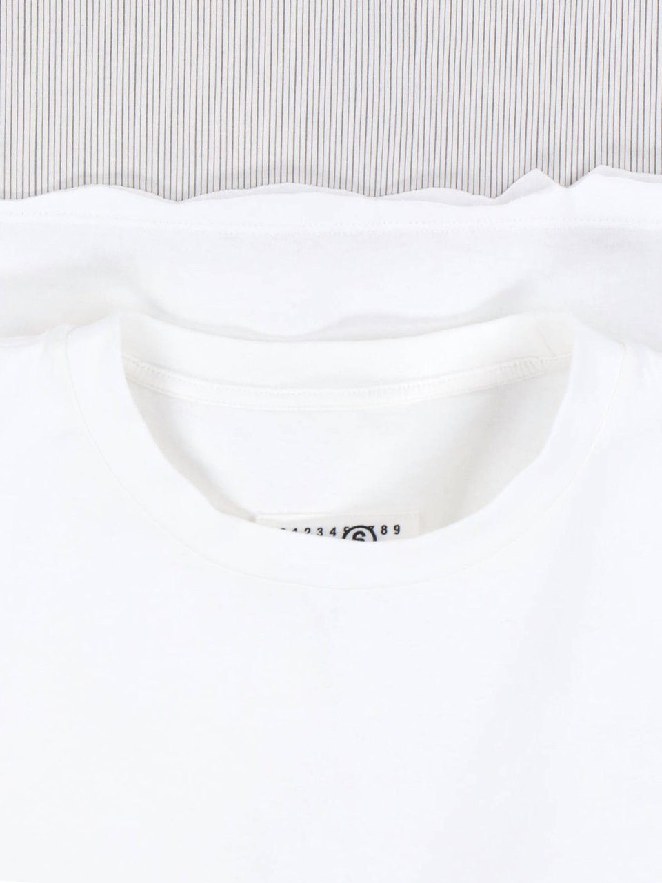 Maison Margiela Flowing Minimalist White Dress Wit