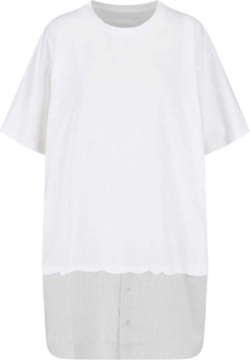 Maison Margiela Flowing Minimalist White Dress Wit