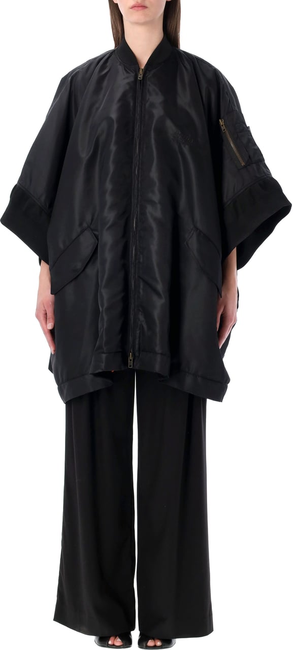 Maison Margiela Bomber Cape Nero Zwart