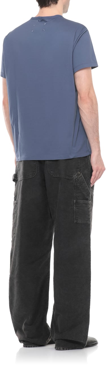 Maison Margiela T-Shirts And Polos Blue Blauw