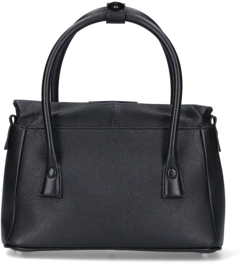 Maison Margiela Rectangular Black Sheepskin Leather Tote Zwart