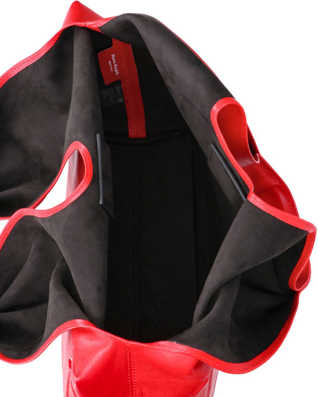 Maison Margiela Red Box Structured Leather Shoulder Bag Rood