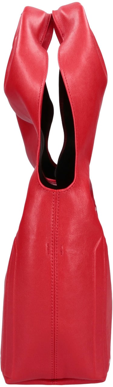 Maison Margiela Red Box Structured Leather Shoulder Bag Rood