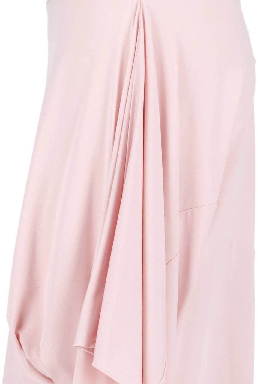 Maison Margiela Black Asymmetrical Draped High Waist Skirt Roze