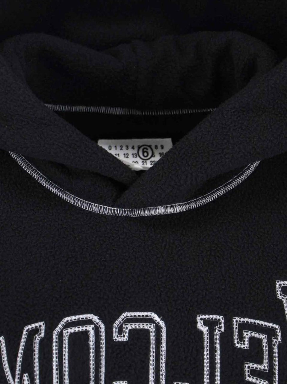 Maison Margiela Logo Hoodie – Black Zwart