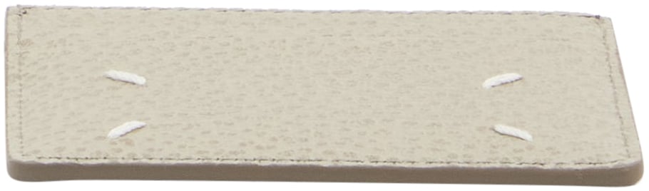 Maison Margiela Leather cardholder Grijs