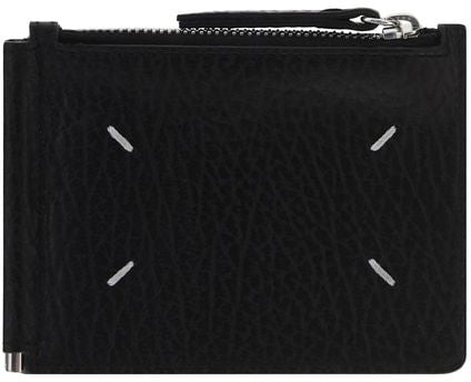 Maison Margiela Maison Margiela Black Calf Leather Bos Taurus Wallet Zwart