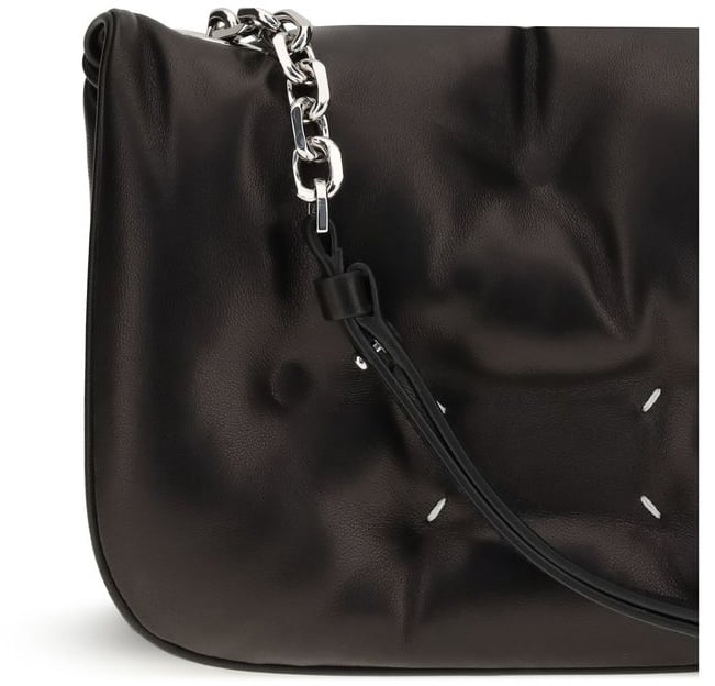 Maison Margiela Maison Margiela Black Lamb Ovis Aries Aries Shoulder Bag Zwart