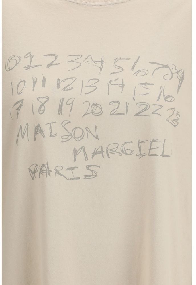 Maison Margiela Beige Cotton T-Shirt Beige