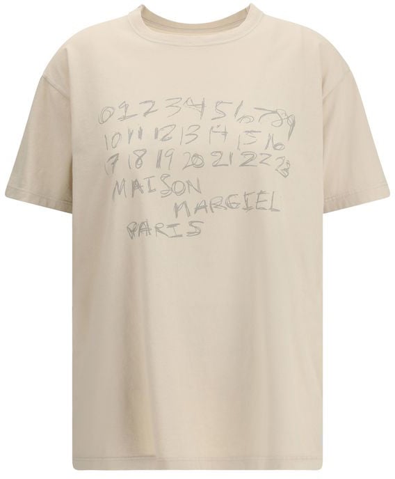 Maison Margiela Beige Cotton T-Shirt Beige