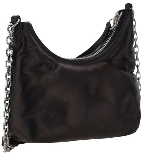 Maison Margiela Maison Margiela Black Lamb Ovis Aries Aries Shoulder Bag Zwart