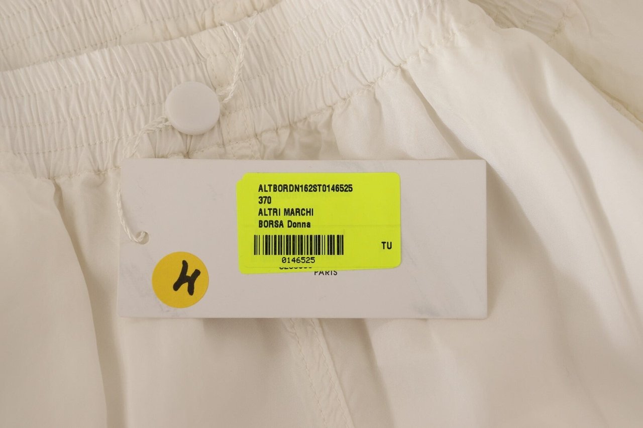 Maison Margiela White High Waist Cropped Women Trouser Pants Wit