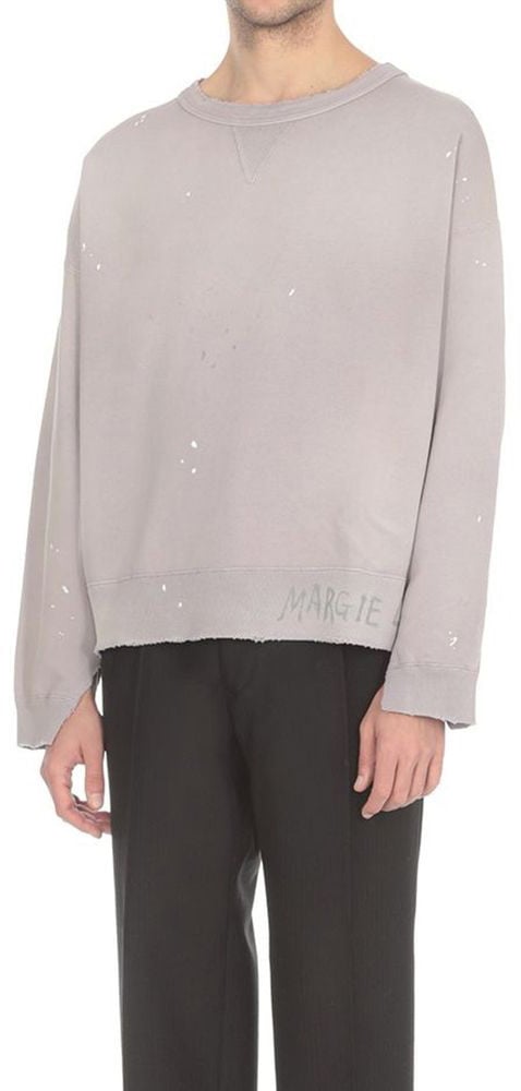 Maison Margiela Purple Cotton Sweatshirt Paars