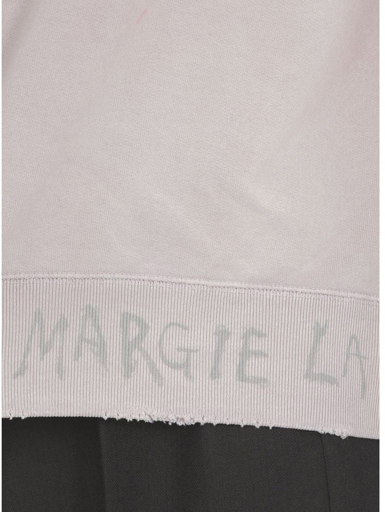 Maison Margiela Purple Cotton Sweatshirt Paars