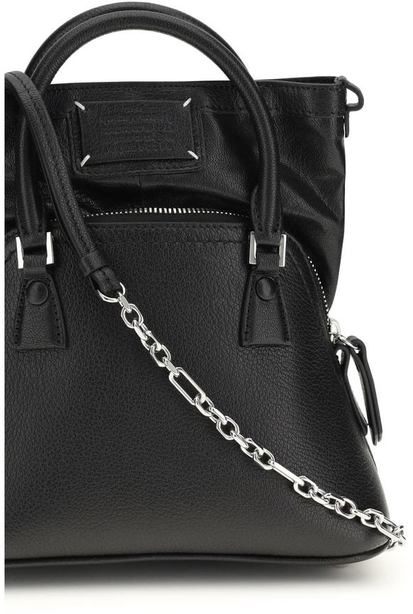 Maison Margiela Maison Margiela Black Goatskin Handbag Zwart
