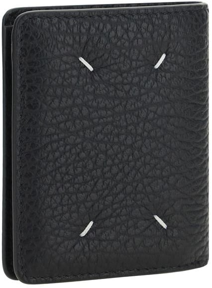 Maison Margiela Maison Margiela Black Calf Leather Bos Taurus Wallet Zwart