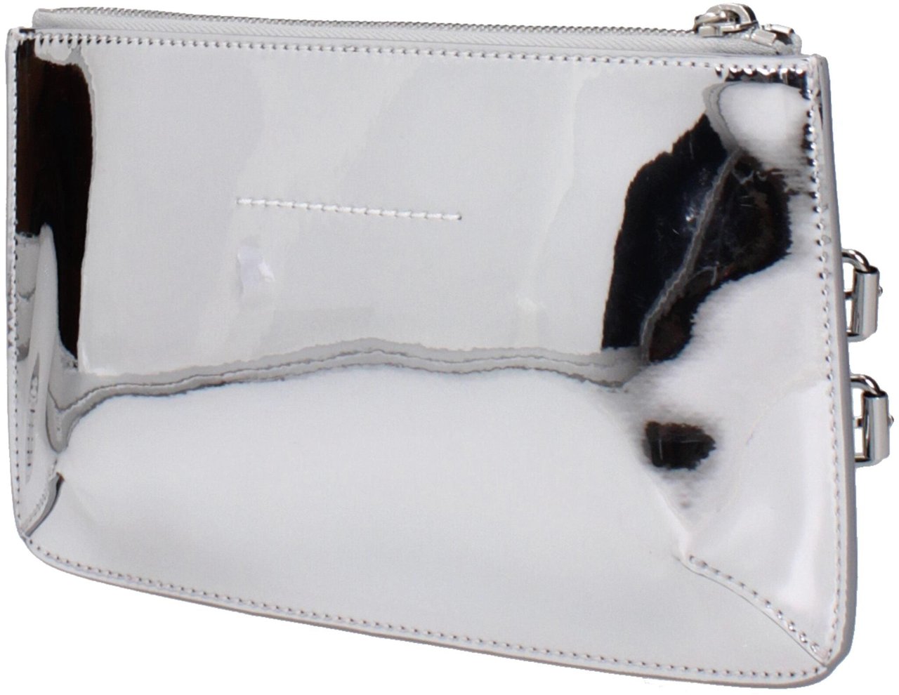 Maison Margiela Maison Margiela Gray Leather Clutch Bag Grijs