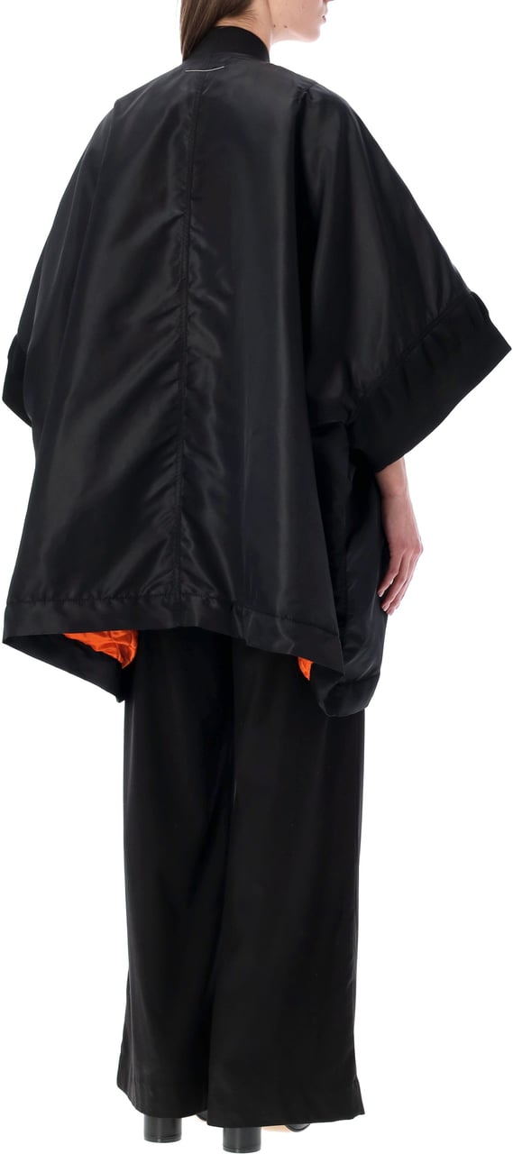 Maison Margiela Bomber Cape Nero Zwart