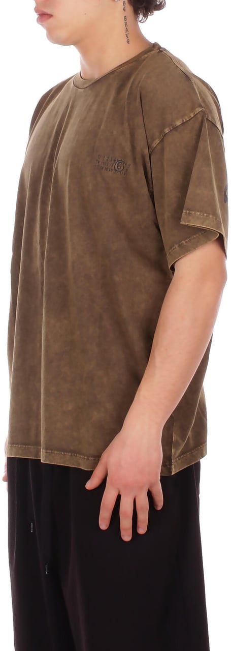 Maison Margiela T-Shirts And Polos Kaki Bruin