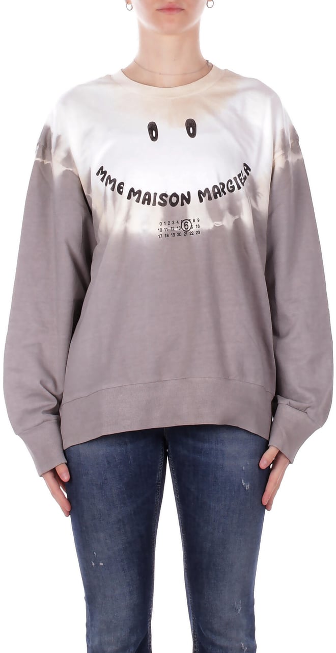 Maison Margiela Sweaters Bianco Grigio Lichtgrijs