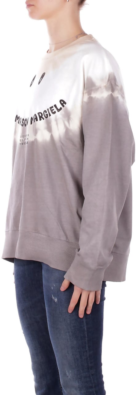 Maison Margiela Sweaters Bianco Grigio Lichtgrijs