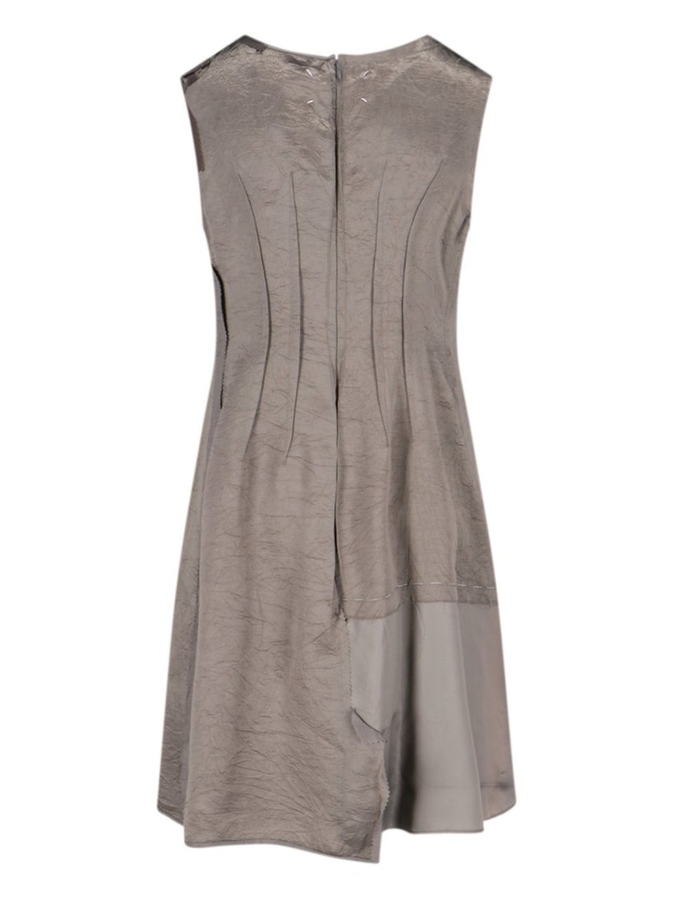 Maison Margiela Midi "Anonimity Of The Lining" Dress – Taupe Neutraal