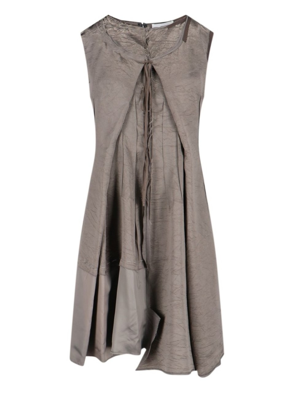Maison Margiela Midi "Anonimity Of The Lining" Dress – Taupe Neutraal