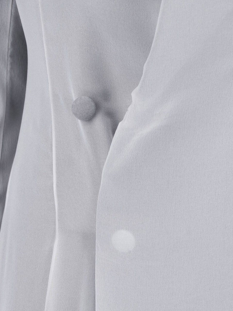 Maison Margiela White Tailored Two-Tone Maxi Dress Grijs
