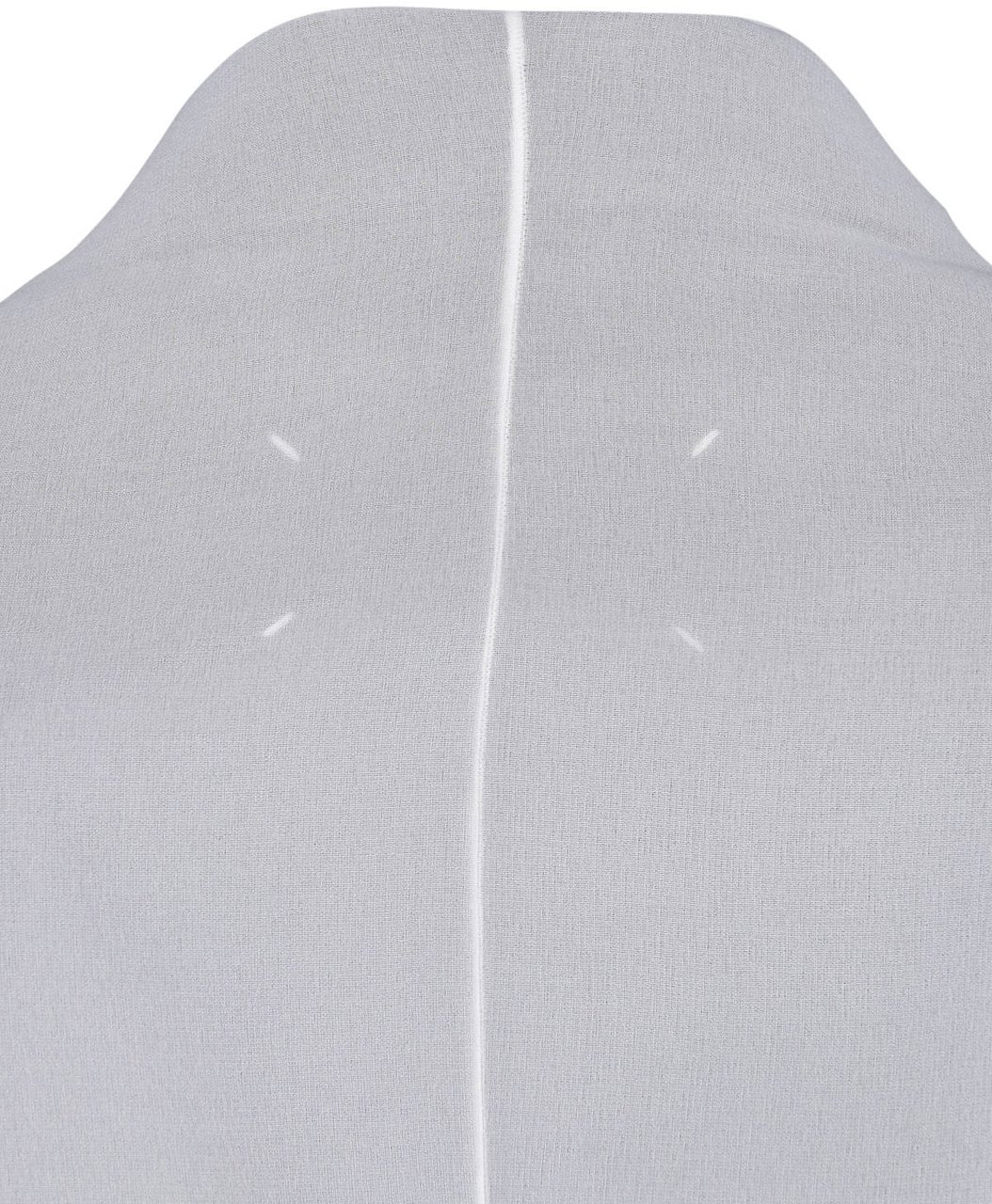 Maison Margiela White Tailored Two-Tone Maxi Dress Grijs