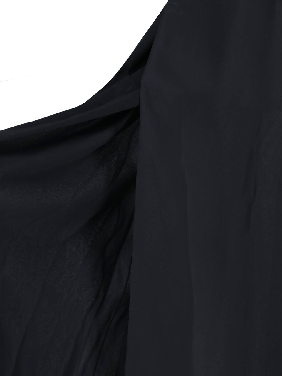 Maison Margiela Black Maxi Tailored Double-Breasted Dress Zwart