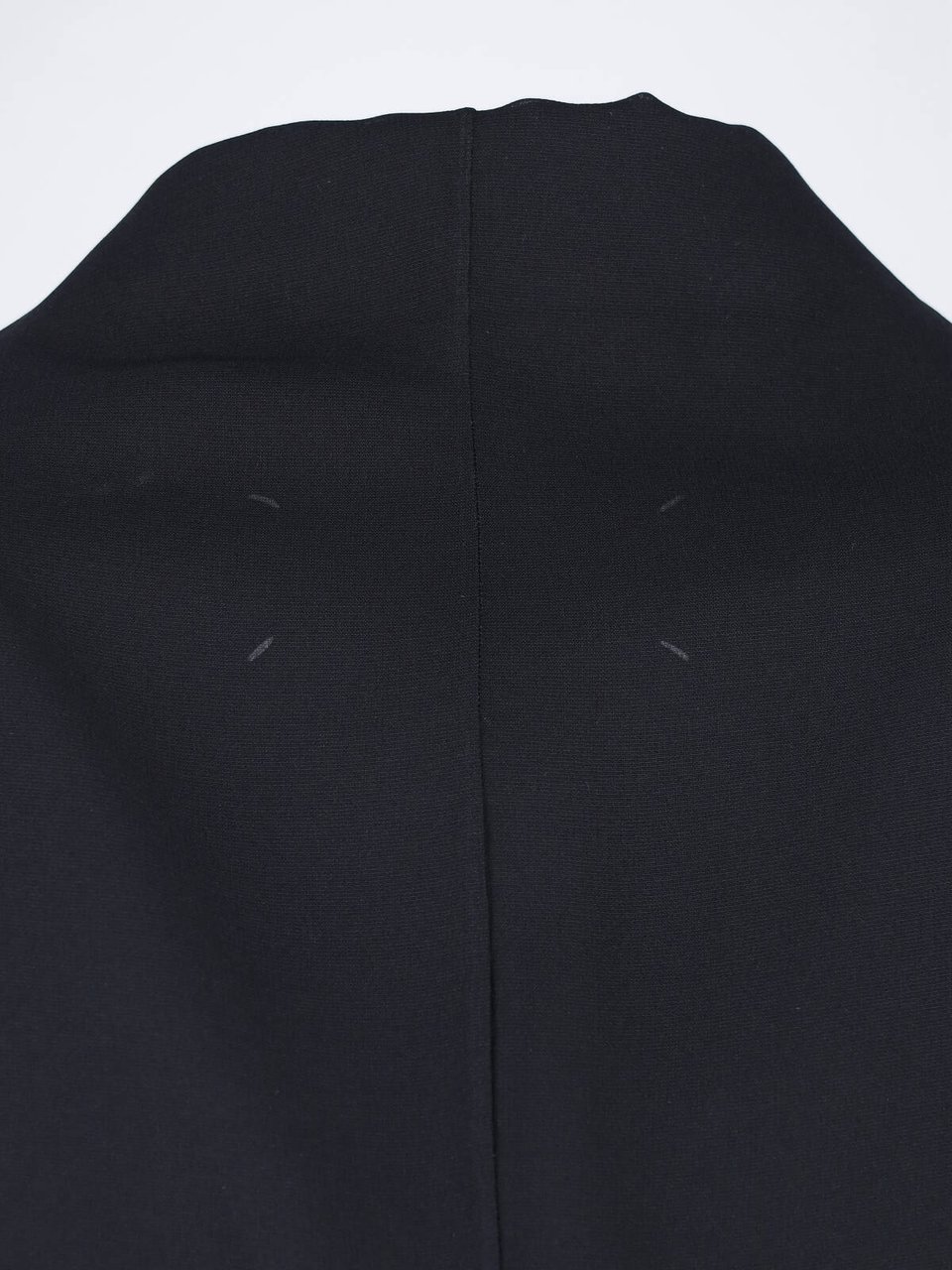 Maison Margiela Black Maxi Tailored Double-Breasted Dress Zwart