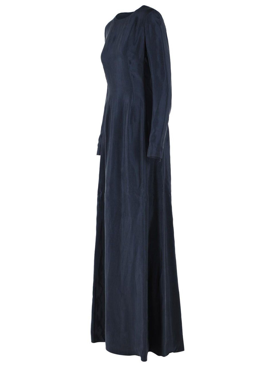 Maison Margiela Blue Cupro Maxi Dress Zwart